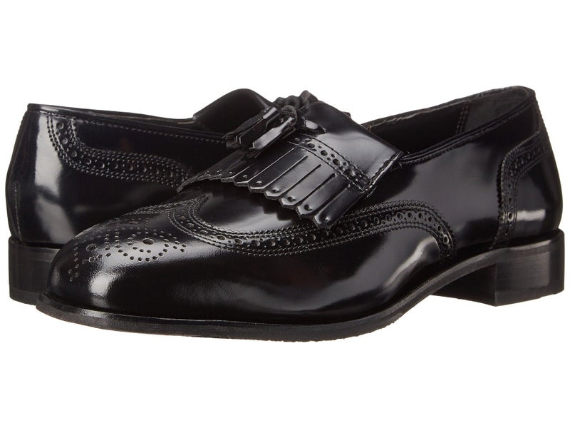 Florsheim Lexington Wingtip Tassel Slip-On Black 10.5 D (M)